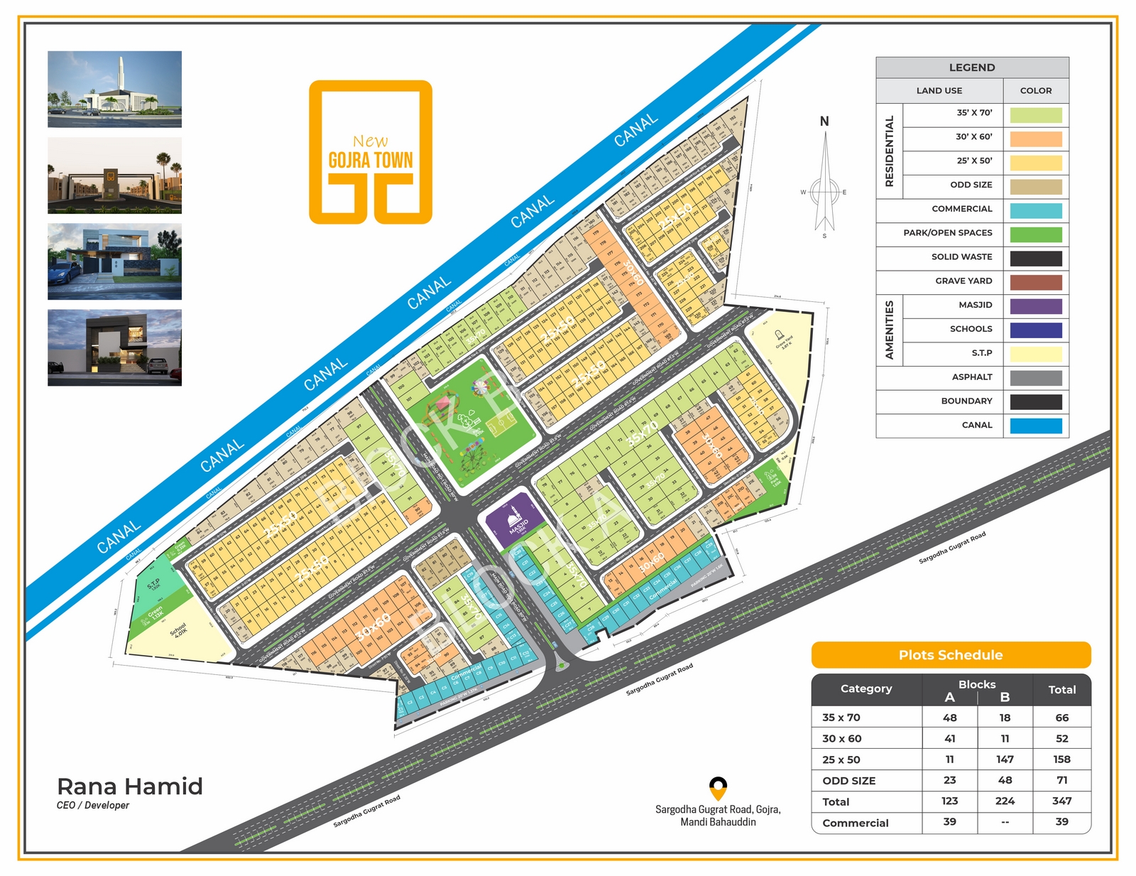 Map of New Gojra Town